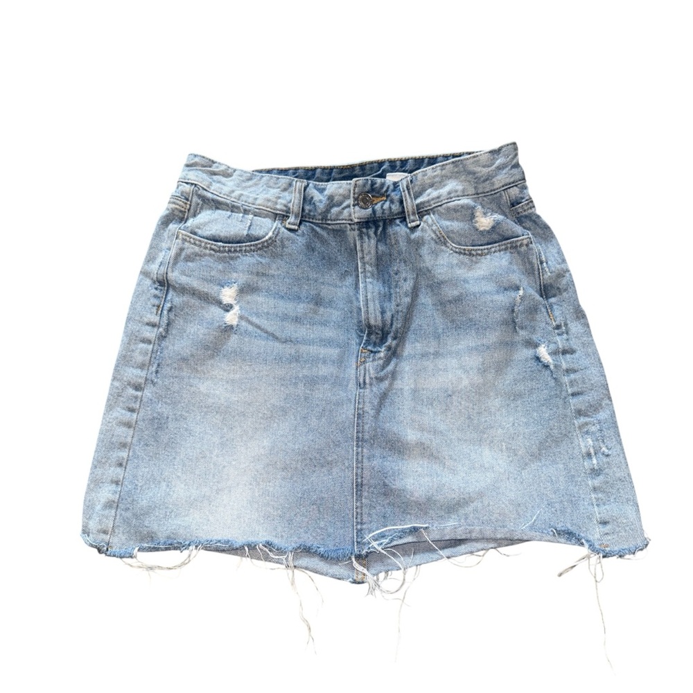 H&M Light Wash Skinny Jeans in Blue